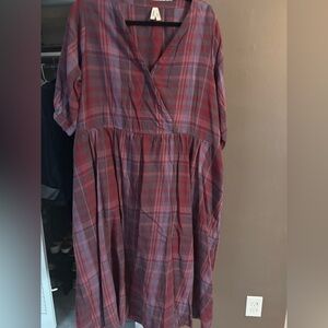 Pact Plaid Dress